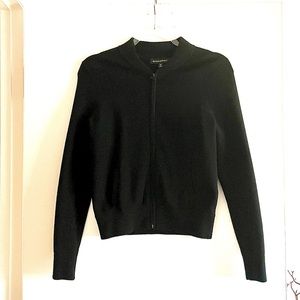 NWOT Women’s Banana Republic Black Zip-up Sweater Jacket, XS